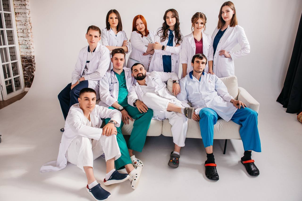 Медицинская команда в клинике